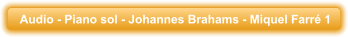 Audio - Piano sol - Johannes Brahams - Miquel Farr� 1